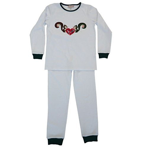 powell craft squirrel long sleeve pyjamas 2 - 3 yrs - hanrattycraftsgifts.co.uk
