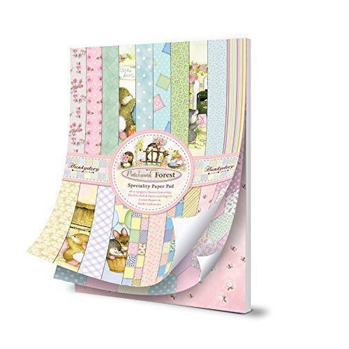 hunkydory return to patchwork forest speciality paper pad - hanrattycraftsgifts.co.uk