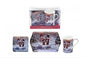 CHRISTMAS/XMAS SNOWMAN FINE BONE CHINA MUG COASTER & TRAY SET NEW - hanrattycraftsgifts.co.uk