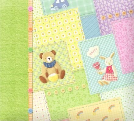 Crafty Bitz Teddy & Rabbit 12" x 12" Album - hanrattycraftsgifts.co.uk