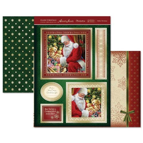 hunkydory classic christmas father christmas  topper set - hanrattycraftsgifts.co.uk