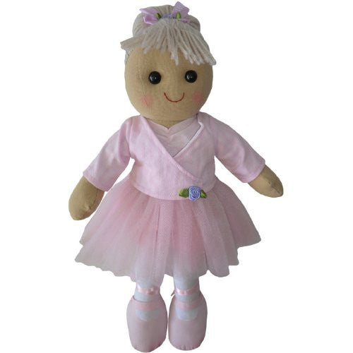 powell craftBallerina Rag Doll - Handmade - Medium 40cms - hanrattycraftsgifts.co.uk