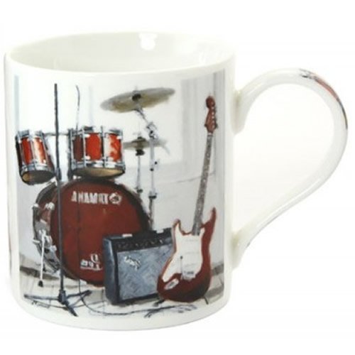 Man's Life Guitar Mug - hanrattycraftsgifts.co.uk