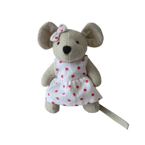 powell craft Mouse - Small Girl With Bow - 10cm - Powell Craft - hanrattycraftsgifts.co.uk