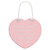 Heart Sign Plaque Nursery DecorationTwinkle Twinkle Little Star .. Pink - hanrattycraftsgifts.co.uk