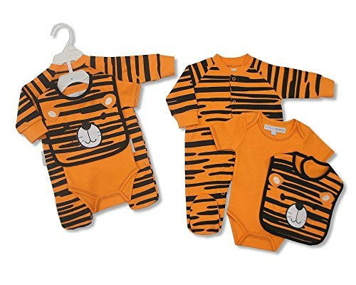 Fantastic Baby 3pc cotton set by Nursery Time - Tiger, 3-6 Months - hanrattycraftsgifts.co.uk