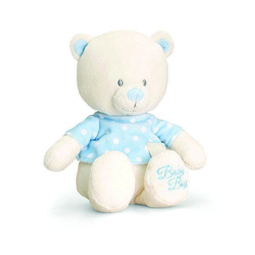 baby bear with tea shirt blue - hanrattycraftsgifts.co.uk