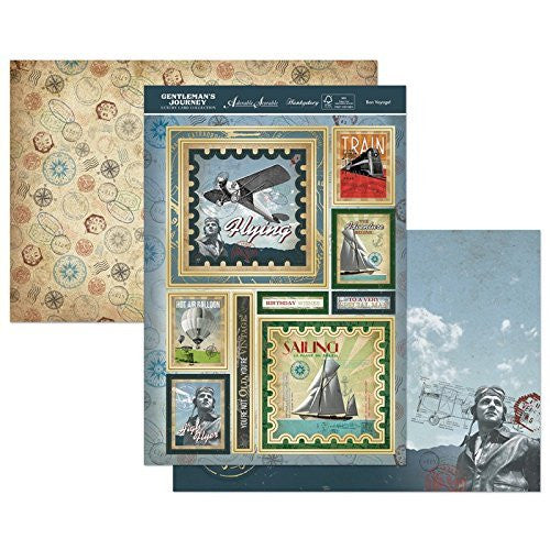 Gentleman'S Journey A4 Topper Set Bon Voyage! - hanrattycraftsgifts.co.uk