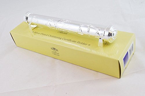Silver plated Christening certificate holder gift new baby traditional - hanrattycraftsgifts.co.uk