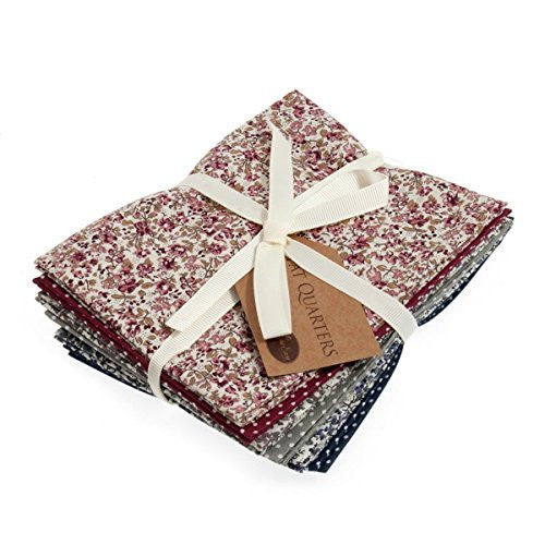 Fat Quarter Bundle: Cotton: 6 x 54cm x 45cm: Autumn Blossom - hanrattycraftsgifts.co.uk