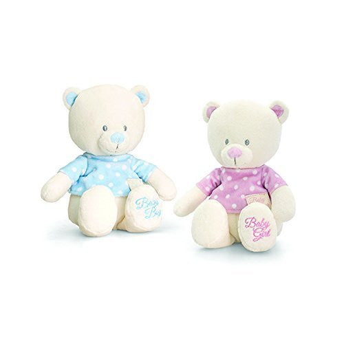 keel 17cm baby bear in tee shirt pink - hanrattycraftsgifts.co.uk