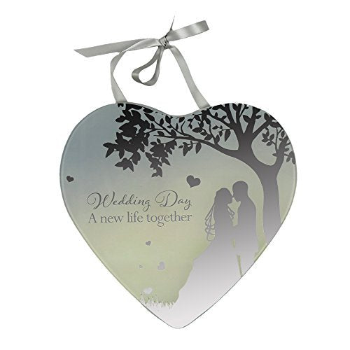 Reflections From The Heart Mirror Plaque - Wedding Day A New Life Together - hanrattycraftsgifts.co.uk