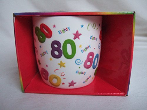 happy 80th birthday mug - hanrattycraftsgifts.co.uk