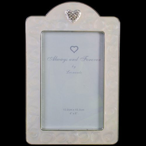 Leonardo Enamel and diamante heart frame 4×6 inch - hanrattycraftsgifts.co.uk