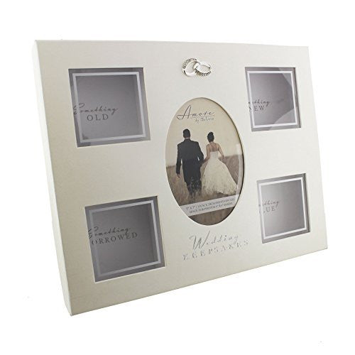 Amore Paperwrap Keepsake Box 4 Compartments "Wedding" - hanrattycraftsgifts.co.uk