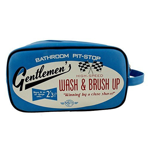 Toilet Bag / Wash Bag Gift For Him Gentlemens Wash Up & Brush Up - hanrattycraftsgifts.co.uk