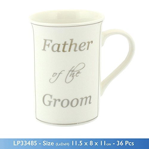 Father of the Groom Fine China Mug Wedding Thank You Gift - hanrattycraftsgifts.co.uk
