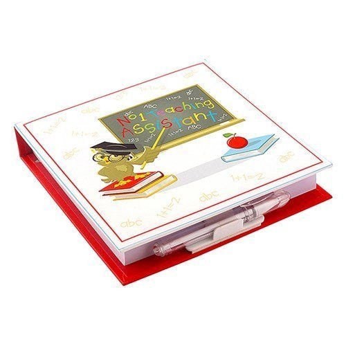 no 1 teaching assistant memo pad pen - hanrattycraftsgifts.co.uk