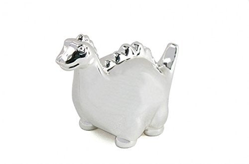 Lesser and Pavey - Little Treats Silver Plated Dinosaur Money Box - hanrattycraftsgifts.co.uk