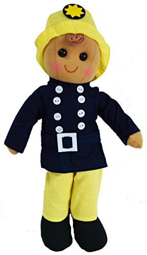 DF, A Cool Fireman Doll dressed in his Firefighter's uniform for Boys and girls, 40 cm h - hanrattycraftsgifts.co.uk
