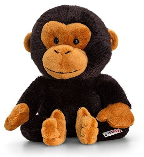 Keel Toys Pippins 14cm Boo Chimp Beanie Cuddly Soft Toy Plush/Teddy SF0321 - hanrattycraftsgifts.co.uk