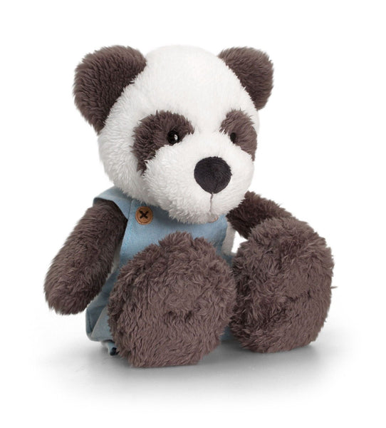 Keel Toys Tumbleweed Wild 20cm Panda W/ Dungarees - hanrattycraftsgifts.co.uk