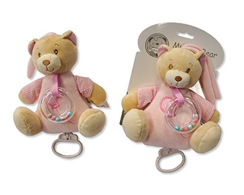 Musical Baby Rattle Soft Toy Gift (Pink) - hanrattycraftsgifts.co.uk