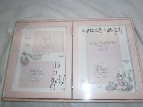 tracey russell polkadot mdf photo frame &1st/2nd scan girl - hanrattycraftsgifts.co.uk