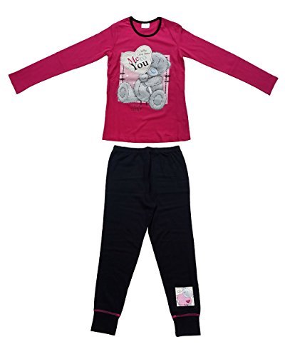 Me to You Tatty Teddy Girls Cute Cosy Warm Winter Long Sleeve Pyjamas (5-6) Pink - hanrattycraftsgifts.co.uk