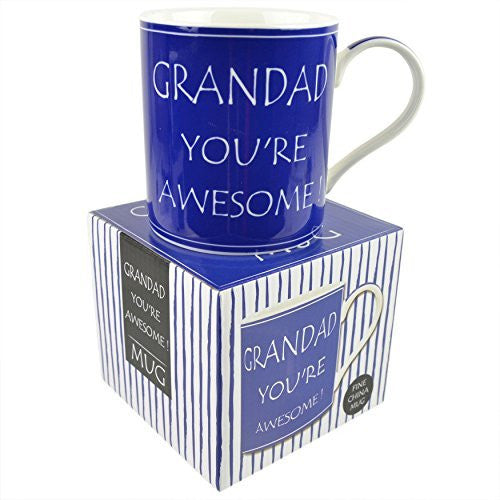 GRANDAD You're Awesome MUG CUP by Leonardo Gift Boxed - hanrattycraftsgifts.co.uk