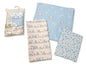 Printed Soft Baby Muslin Squares Pack of 3 (Blue) - hanrattycraftsgifts.co.uk