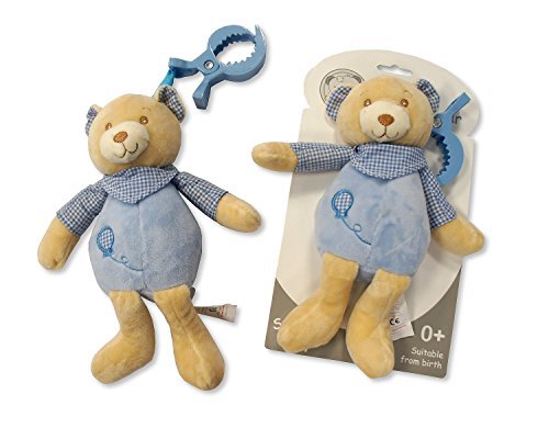 Attachable Baby Activity Plush Soft Toy Gift (Blue) - hanrattycraftsgifts.co.uk