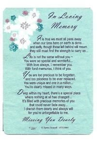 Mémorial Graveside carte - In Loving Memory Sur votre Birthday - hanrattycraftsgifts.co.uk