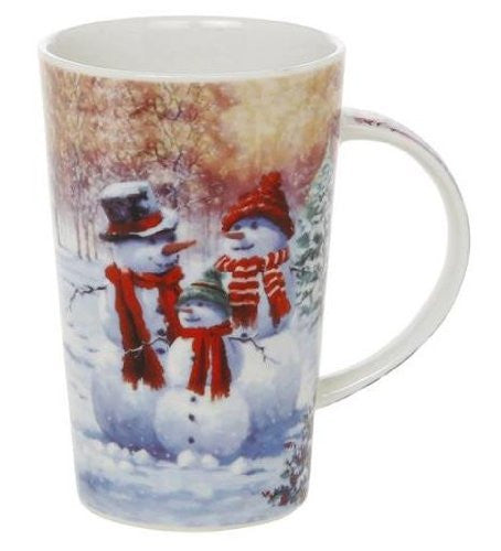 Christmas Snowman McNeil Latte mug - hanrattycraftsgifts.co.uk