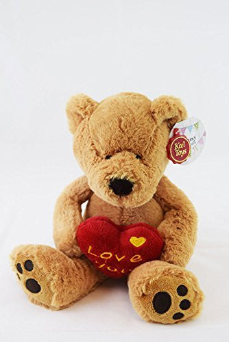 cute soft cuddly bear holding heart ideal For Her toy - hanrattycraftsgifts.co.uk