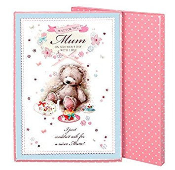 just for you mum on mothers day boxed card - hanrattycraftsgifts.co.uk