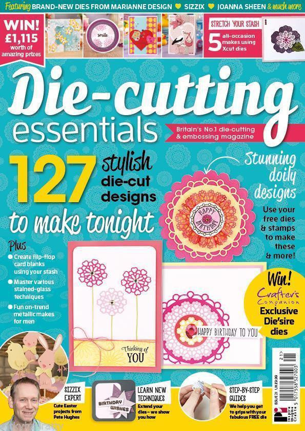 Die Cutting Essentials Magazine Issue 21 March 2017- Doilies nesting dies&stamp - hanrattycraftsgifts.co.uk