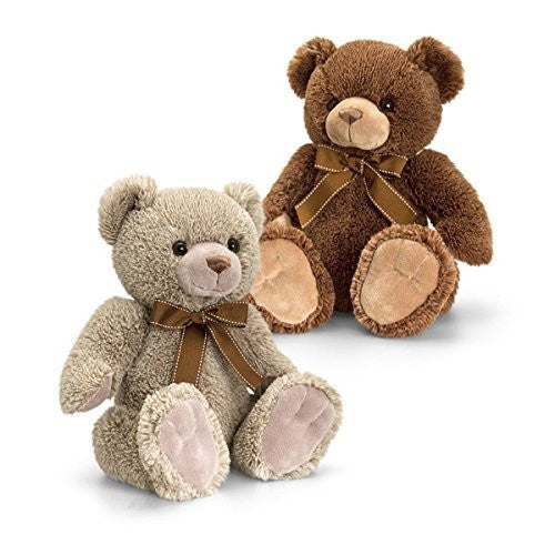 Keel Toys Soft Stuffed Gift chester Teddy Bear (Brown) - hanrattycraftsgifts.co.uk