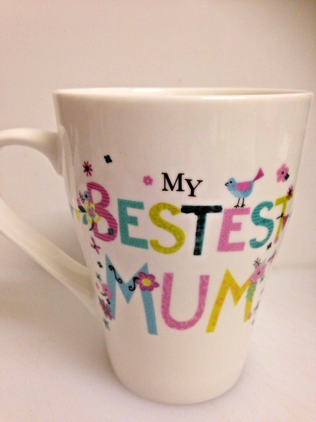 My Bestest Mum Fine China Mug - New - Ideal Mother's Day / Birthday Gift - hanrattycraftsgifts.co.uk