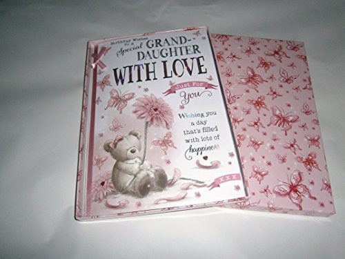 birthday wishes to a special grandaughter birthday boxed card - hanrattycraftsgifts.co.uk