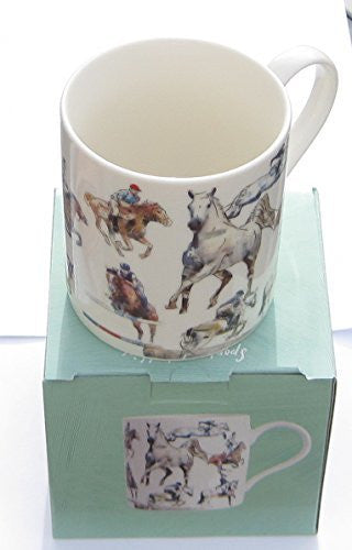 Horse Sports Fine China Mug - Comes Boxed - hanrattycraftsgifts.co.uk