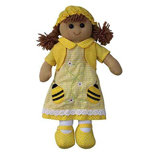 Bumble Bee Rag Doll Handmade Powell Craft 40cms - hanrattycraftsgifts.co.uk