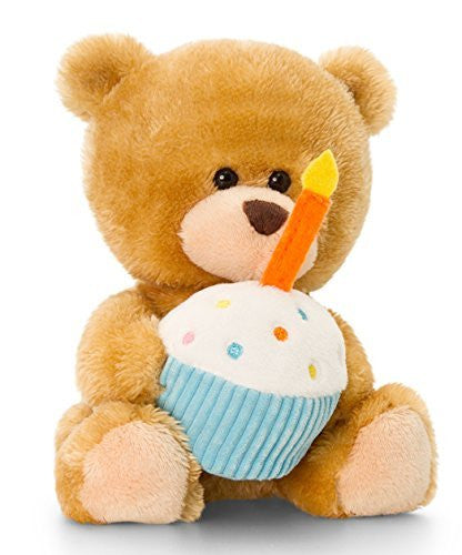 Plush Bear, Pipp The Bear Happy Birthday with Cake and Candles - Kuchseltier Plush Bear Approx 14 cm Set of Body Butter Cherry/Blackcurrant, 7l - hanrattycraftsgifts.co.uk