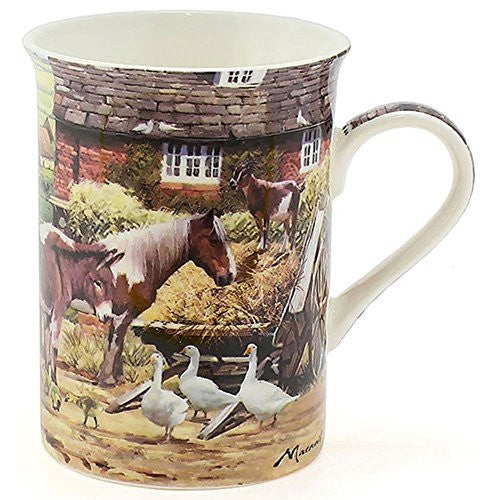 Leonardo Country Life Fine China Box Mug LP92898 - hanrattycraftsgifts.co.uk