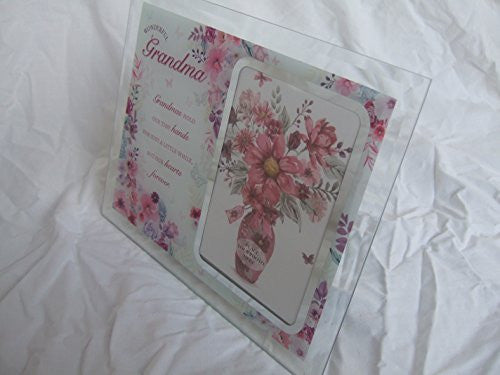 Sentimental "Wonderful Grandma floreale - hanrattycraftsgifts.co.uk