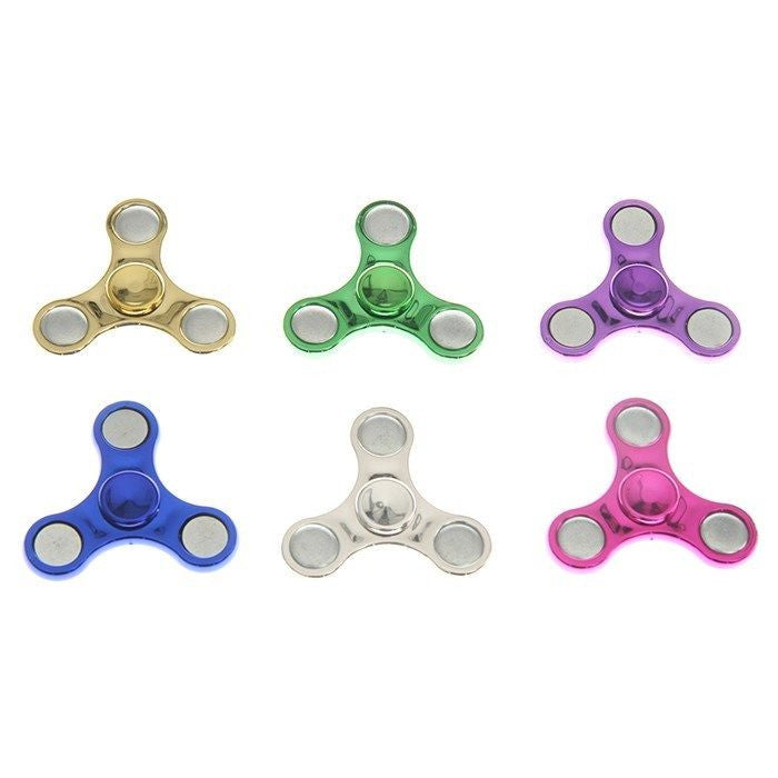 Small Metallic Hand Spinner    two supplied - hanrattycraftsgifts.co.uk
