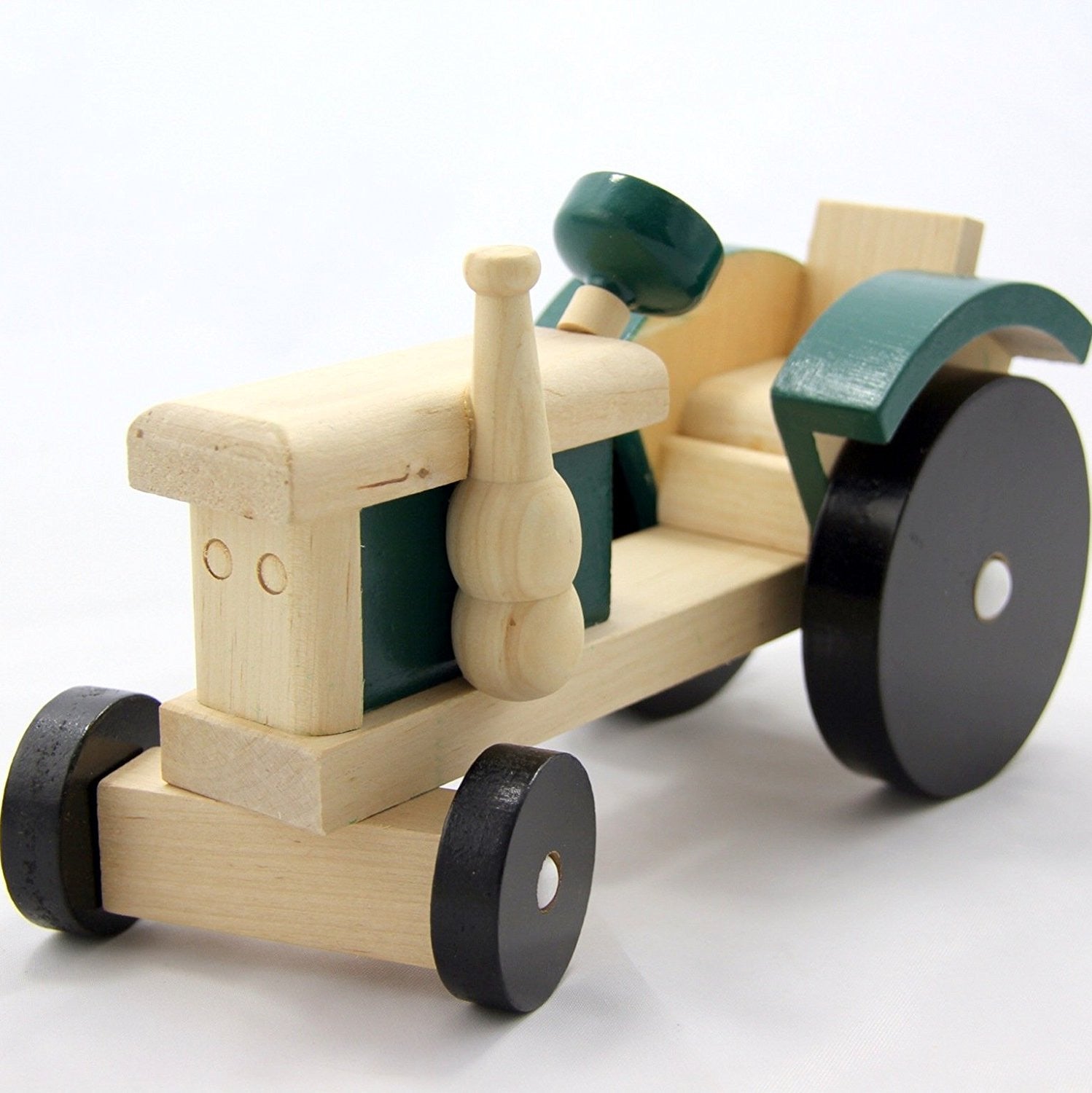 Traditional Wooden Tractor, green - hanrattycraftsgifts.co.uk