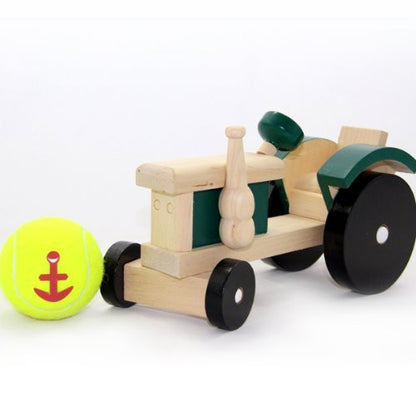 Traditional Wooden Tractor, green - hanrattycraftsgifts.co.uk