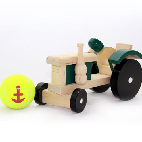 Traditional Wooden Tractor, green - hanrattycraftsgifts.co.uk