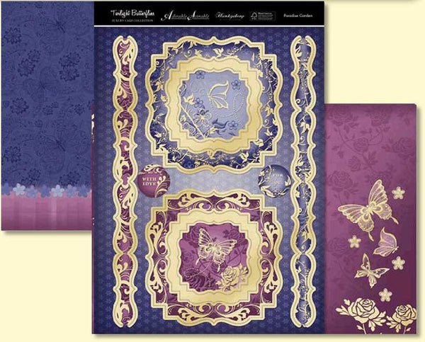 hunkydory twilight butterflies luxury topper set paradise garden - hanrattycraftsgifts.co.uk